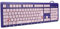 Niedliche USB Tastatur mit Kabel, Niedliche Cartoon USB Tastatur mit Kabel für Mädchen, Tragbare, Kompakte, Ultradünne Computer Gaming Tastatur für PC, Laptop, Desktop (Purpur