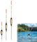 Recitem Floats Fishing Floats Light Floats Fishing Floats Set Fishing Floats Light Floats with Battery Fishing Floats Fishing Float Set Floats Fishing Floats (3 Pieces)