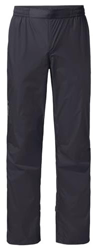 VAUDE Damen Women's Drop Pants Ii Regenhose, Black/Black, 34 EU