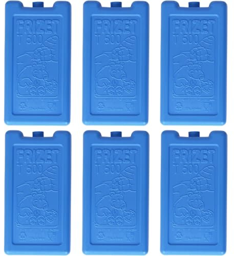 KROWN - Pack de Acumuladores de Frío, 500 ml, Bloques de Hielo para Neveras Portatiles
