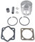 Kolben for 80ccm/66ccm, mit Fenster, Kolben, verbessertes motorisiertes Fahrrad, motorisiertes Fahrrad, nur for 80/66ccm-Motorkits, niedriges Loch
