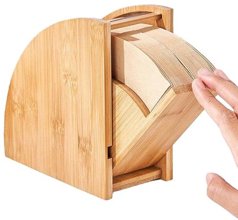 Organisateur de filtre à café, support de filtre à café de comptoir - Support de récipient en papier filtre à café en bois, support de papier filtre peu encombrant pour papier à café, pour N