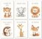 LAVEMA Affirmationsposter Kinder | Bilder Kinderzimmer DIN A3 (30x42cm) Poster Set | Wanddeko Babyzimmer Deko | Affirmationsbilder | Wandposter Junge | Tierbilder | Wandbilder Tiere