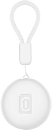 Cellularline Tracy Tag - Encuentra Objetos Compatible con Apple iOS Find Me - Compatible con Accesorios Airtag - Batería reemplazable (duración de 1 año) - Resistente al Polvo y al Agua - Blanco