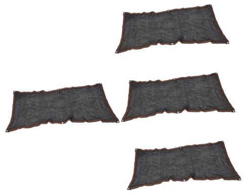 BESPORTBLE 4 Stück Schattengitter terrassendach gewächshaus Pergola Schattenabdeckung Garten Schattennetz Sonnenschutz Sonnentuch für den Garten Sol Deckschatten Pergola-Schatten Sport Black