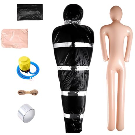 Aufblasbare Leichen-Halloween-Puppe in voller Größe für Halloween-Dekoration im Hof: Attrappe-Dead-Body-Requisite Leiche für Kostümpräsentation und