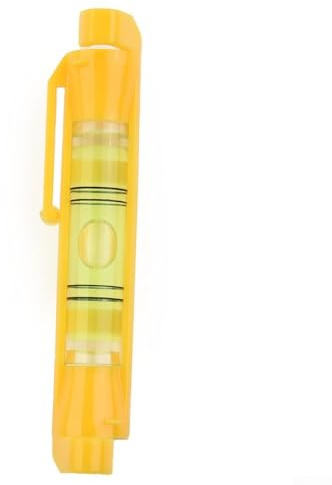 Linnkyfloa Hanging for Level Set 2 Pack, Wire Rope Cord String Bubble Level with Molded Hook for Construction, Brickwork, Carpentry, Surveying and(Yellow)