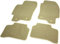 Jaguar-X-Type-BE Auto-Matten aus Samt, Bestickt, beige