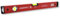 DEWEPRO® Profi Wasserwaage Aluminium - rot lackiert - Länge: 30cm 0,3m - Messtoleranz: 0,5mm/m - Aluwasserwaage Aluminiumwasserwaage