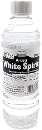 West White Spirit, Clear, 500ml, For Artists, Cleaning Tools & Bike Chains, Paintbrushes, Surfaces, Thin Paint, Paints, Coatings, Waxes, Varnishes, Degreasing, General Cleaning