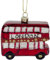 The Christmas Boutique Christbaum Schmuck Deko Hänger Roter London Bus aus Glas
