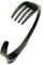 AOCHEE Stainless Steel Fork Bracelet, Minimalist Bangle Cuff for Men, Silver, Rose Gold, Black, 6cm/2.36inch, 6 cm, Metal
