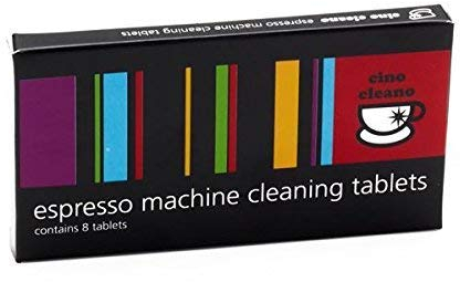 Cino Cleano Lot de 8 tablettes de nettoyage pour machine à expresso, Limited Edition