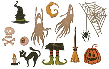 Sizzix 664209 Frightful Things by Tim Holtz Stanzschablonen, Mehrfarben, Einheitsgröße