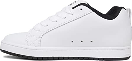 DC Shoes Herren Court Graffik Schuh, White/Black/Black, 43 EU