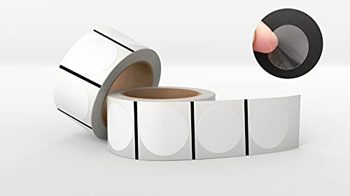 1100 ETICHETTE ADESIVE TRASPARENTI ROTONDE/PERFETTI PER CHIUDI BUSTA E PACCHETTI REGALO/STAMPABILI CON STAMPANTI TERMICHE (DIAMETRO 32 MM)