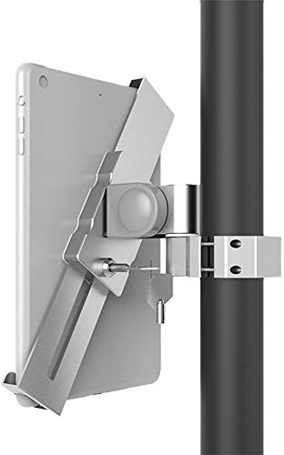 AIZYR Pigro Regolabile Supporto per Tablet, Wall Mount Alluminio Staffa di Montaggio A Morsetto con Serratura Antifurto per La Chat Video di Gioco,7~10.5inch