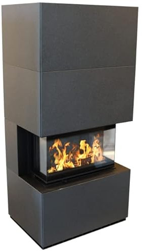 Kamin NBC 7 mit Stahlgehäuse Home Easy Box Indian Black