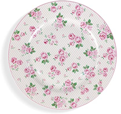 Nada Home Service d'assiettes à dessert Isabelle Rose Lucy Shabby Chic Porcelaine 6 pièces 5418