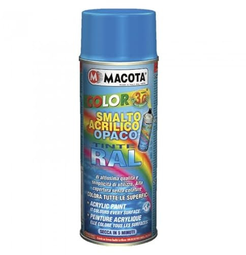 HITOPSELLER® MACOTA A59005 Vernice RAL Spray all'ACQUA Nero Opaco 400 ml