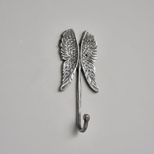 Melody Maison Antique Silver Angel Wings Wall Hook