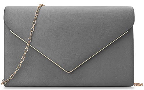 BBjinronjy Clutch-Tasche für Damen – Abendtasche, Handtasche für Hochzeit, Party, Cocktail oder Abschlussball, aus Kunstwildleder, Crossbody-Umhängetasche