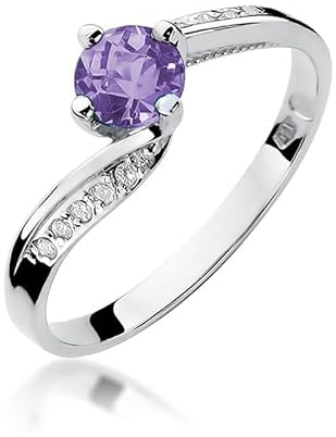 Damen Ring 585 14k Gold Weißgold echt Tansanit Edelstein Diamanten Brillanten