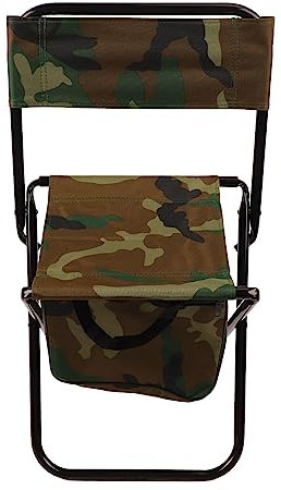 SUNGOOYUE Camping-Angelstuhl, Oxford-Stoff-Klapphocker mit Tasche für Outdoor-Angel-Picknick-Strand