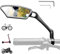 ROCKBROS Fahrradspiegel Rückspiegel HD Edelstahl Spiegel Generation Spiegelfläche Fahrrad Spiegel für Lenker 21-26mm, 360 ° Verstellbarer Universal Sicherer Rückspiegel für Mountainbike, Rennräder