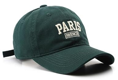 XibeiTrade Mode Paris Romantisch Baseball Kappe Jahrgang Männer Frauen Retro Sport Draussen Lässig Sonne Hut (Grün)