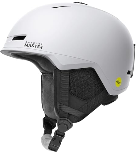 OutdoorMaster MIPS Skihelm, Snowboardhelm für Herren und Damen, Snowboard Helm mit Ventilationssystem, Ski Helm aus Polycarbonat-Schale und EPS-Innenschale, Individuelle Passform für präzisen Sitz