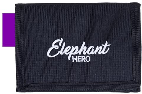 Elephant Geldbörse Kinder Portemonnaie Hero Signature Wallet Schlüsselkette Börse Mädchen Jungen Ausweishülle Geldbeutel Schülerbörse Purse (Tiff Lila 13020 Violett Black)