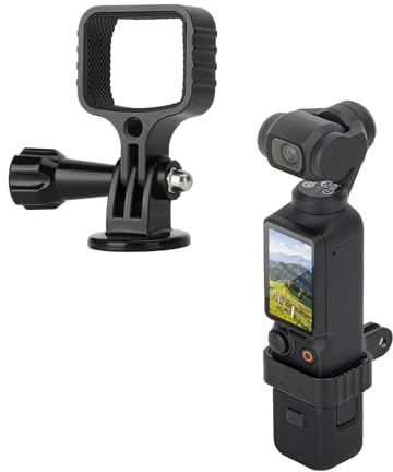 ZJRXM Halterung Adapter Mount für DJI Osmo Pocket 3 Zubehör, Metall Erweiterungsadapter für DJI Osmo Pocket 3 (Schwarz)