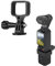 ZJRXM Halterung Adapter Mount für DJI Osmo Pocket 3 Zubehör, Metall Erweiterungsadapter für DJI Osmo Pocket 3 (Schwarz)