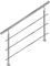 FINEUNAN Edelstahl Handlauf Geländer für Treppen Brüstung Balkon mit 3 Querstreben - Innen und Außen Handlauf Geländer Treppengeländer Edelstahl Brüstung Balkon (100CM, 3 Querstreben)