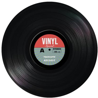 Retro Vinyl Special Schallplatte Magnet rund Kreisförmiger Farbenfroher Musik Magnet Buntes Label-Design Retro Platten-Dekor