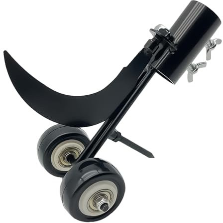 MIAOLLUN Outils De Désherbage Crevassés avec Roues, Outil D'Arrachement De Mauvaises Herbes Outil De Jardin À Rainure Incurvée pour Jardin, Pelouse, Trottoir, Allée,Double Hook