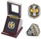 HYKJSHED 2024 Fantasy Football Ring mit Vitrine Championship Ring FFL Champions Ring Souvenir Fan Geschenk(Size:9)