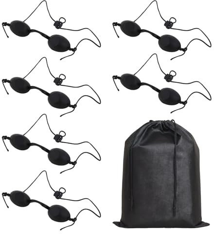 VEGCOO Augenschutzbrille für Schönheitsinstrumente mit Aufbewahrungstasche, 6 Stück