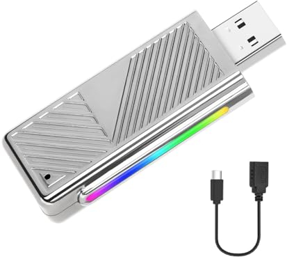 Podofo Adaptador Inalámbrico Android Auto, 2024 Adaptador Inalámbrico Android Auto más Reciente para Coches con Android Auto con Cable OEM, Mini Portátil Plug & Play 5.8GHz Señal Estable Sin Retraso