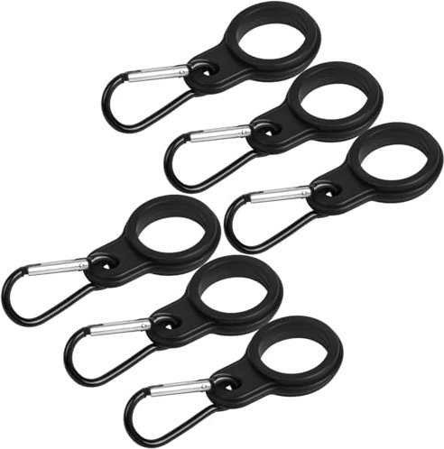 Confezione Da 6 Pezzi Porta Borraccia, Portaborraccia Zaino Materiale In Silicone, Porta Borraccia Zaino, Fibbia Per Borraccia Clip Per Borraccia Da Appendere, Adatta Per Il Campeggio, La Pesca