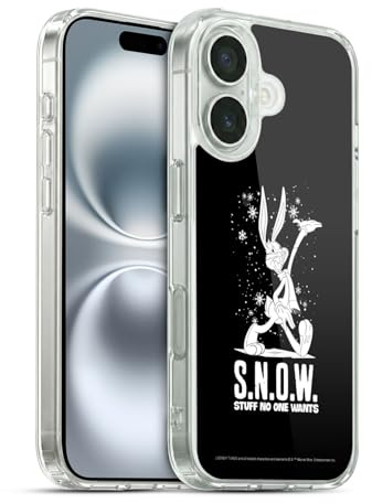 Head Case Designs Offizielle Looney Tunes Bugs Bunny Schnee Staffel Gelhülle [Militärischer Schutzgrad] Kompatibel Mit Apple iPhone 16 Und Kompatibel Mit MagSafe