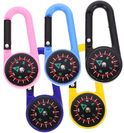 Supvox Einzigartiger Dekorativer Kompass-karabiner 10 Stück Outdoor-kompass für Camping Wandern Freunde