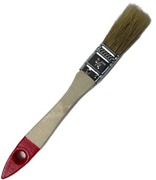 Lackierpinsel Lasuren Malerpinsel rot 24 Stk Flachpinsel hell Chinaborste 20 mm