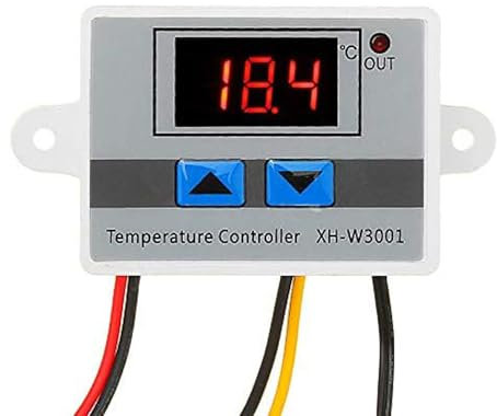 CYTGOUPER XH-W3001 Digitaler Temperaturregler Mit Fühler, Digitaler Thermostat 220V Przise Temperaturregelung Von -50 Bis 110℃, Ideal Als Temperaturschalter Für Hatching-Bereiche