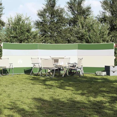 Homgoday Camping-Windschutz Sichtschutz Strand, Windschutz Sichtschutz für Strand, Camping und Garten Grün 508x130 cm Wasserdicht