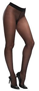 1 Paar Miss O klassisch & EXKLUSIV STRUMPFHOSE 4 Größen - Schwarz, 4 - XLarge
