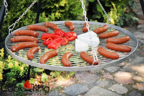 CookKing Grillrost aus Stahl Ø 50 cm für Dreibein Schwenkgrill (50)