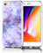 Verco Coque pour iPhone 6s Plus, Bumper Housse Etui de Protection pour Apple iPhone 6 Plus / 6s Plus Coque Silicone 5.5 Pouces, marbre Violet