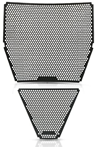 Panigale V4 Motorcycle Radiator Guard Protector and Oil Guard Cover Compatible with Panigale V4 V4 S V4 Speciale 2018-2021/V4 R V4 S Corse 2019-2021(Black)